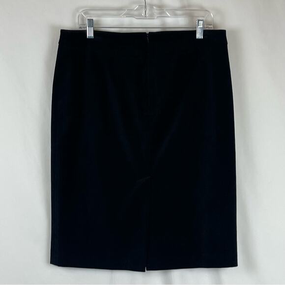 J Crew Black Neutral Minimalist Academia Pencil Skirt Size 12 - Picture 5 of 13